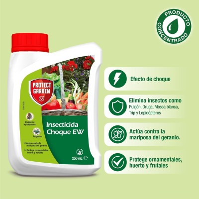 PROTECT GARDEN INSECTICIDA CHOQUE 250ML