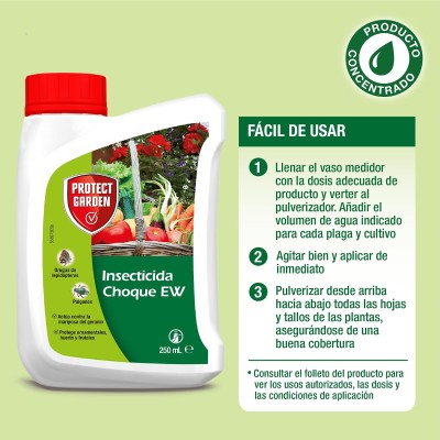 PROTECT GARDEN INSECTICIDA CHOQUE 250ML