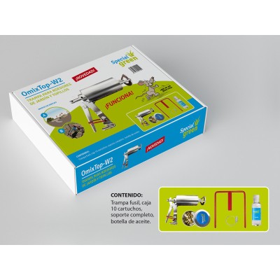 OMIXTOP-W2 TRAMPA PARA ROEDORES DE JARDIN Y TOPILLOS