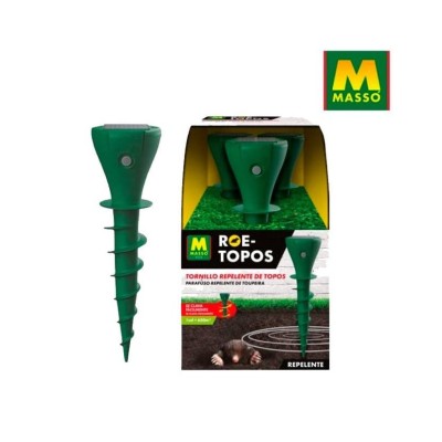 MASSO ROE-TOPOS SOLAR REPELENTE DE TOPOS (3 TORNILLOS)