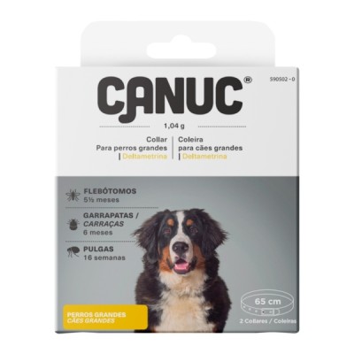 CANUC COLLAR ANTIPARASITARIO 65CM GRANDE