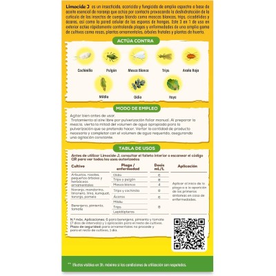 SOLABIOL LIMOCIDE J TRATAMIENTO TOTAL PARA HUERTO, FRUTALES Y ORNAMENTALES