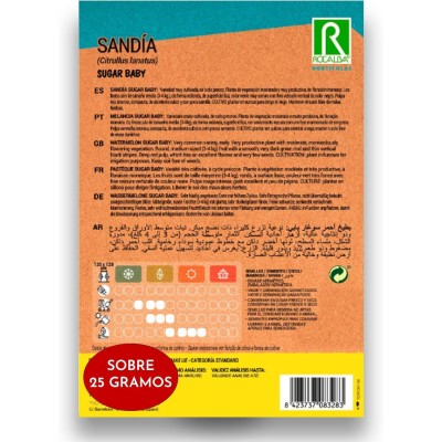 ROCALBA SEMILLAS SANDÍA VARIEDAD SUGAR BABY