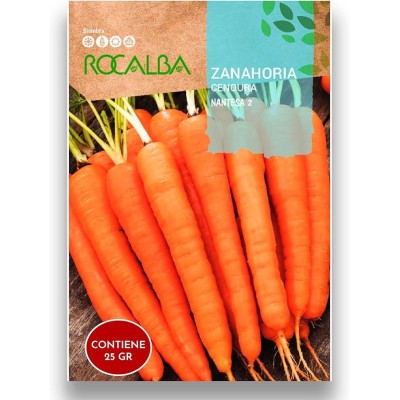 ROCALBA SEMILLAS ZANAHORIA VARIEDAD NANTESA 2