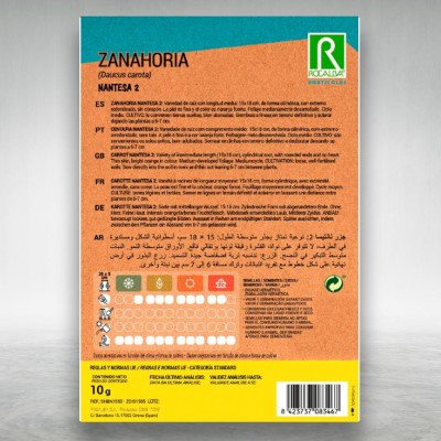 ROCALBA SEMILLAS ZANAHORIA VARIEDAD NANTESA 2