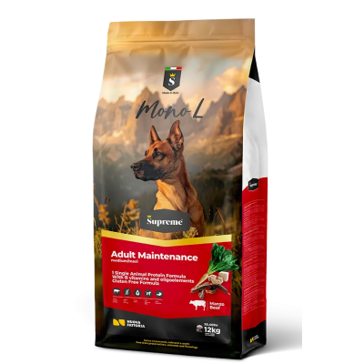 SUPREME DOG MONO TERNERA 12KG