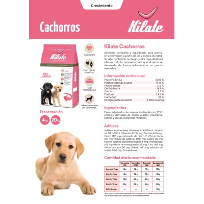 KILATE CACHORRO 20KG