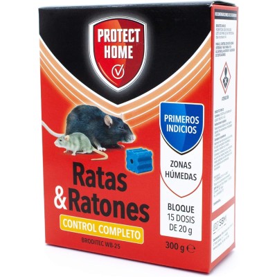 PROTECT HOME ATRAYENTE DE RATAS Y RATONES BLOQUE 300GR