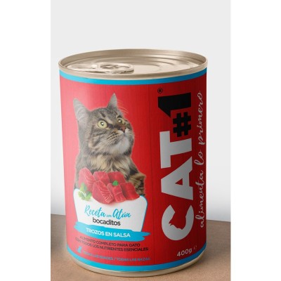 CAT#1 HUMEDA BOCADITOS DE ATUN 400GR