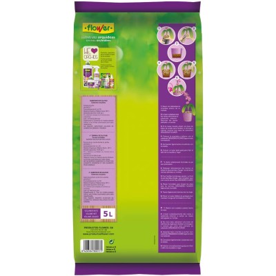 FLOWER SUSTRATO PARA ORQUÍDEAS 5L