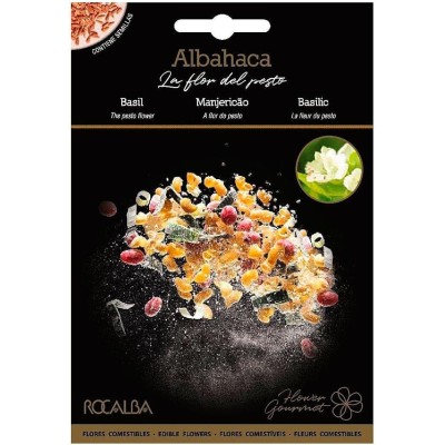 ROCALBA Semillas de flores comestibles de Albahaca