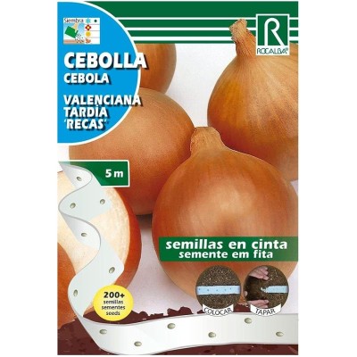 Semillas PRE-SEMBRADAS en cintas Cebolla Valenciana Tardia