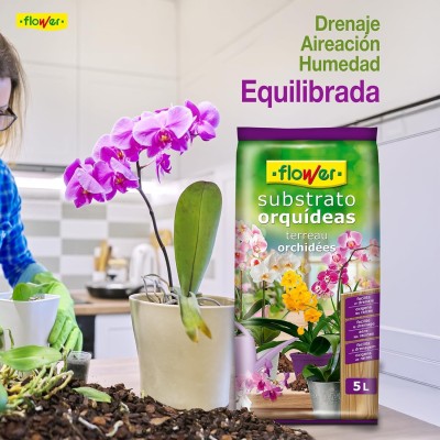 FLOWER SUSTRATO PARA ORQUÍDEAS 5L
