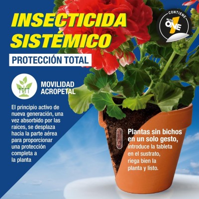 INSECTICIDA Y FERTILIZANTE DOBLE ACCIÓN SANIUM PIN PASTILLAS
