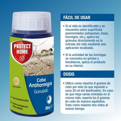PROTECT HOME ANTIHORMIGAS GRANULADO 200GR