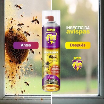 FLOWER INSECTICIDA AVISPAS Y NIDOS