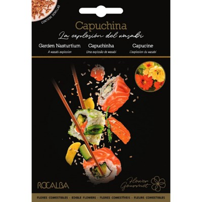 ROCALBA Semillas de flores comestibles de Capuchina Rocalba