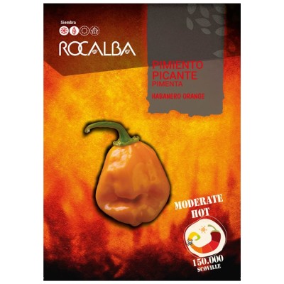 ROCALBA Semillas Pimiento Picante Habanero Orange