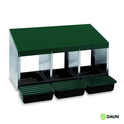 GAUN PONEDERO 3 DPTS CON FONDO PLASTICO REF 10140