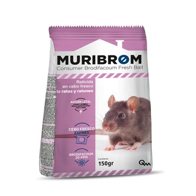 Muribrom Raticida Muribrom Cebo Fresco 150G