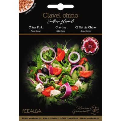 ROCALBA Semillas de Flores Comestibles de Clavel Chino