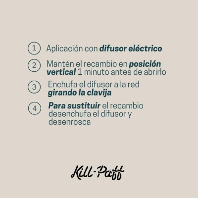 KILL-PAFF DIFUSOR ELECTRICO ANTIMOSQUITOS