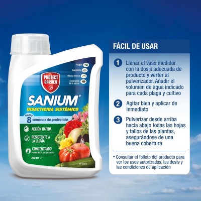 PROTECT GARDEN SANIUM INSECTICIDA SISTEMICO 250ml