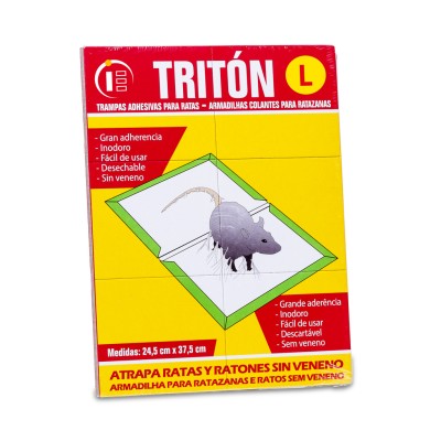 TRITON Trampa adhesiva para ratas y ratones