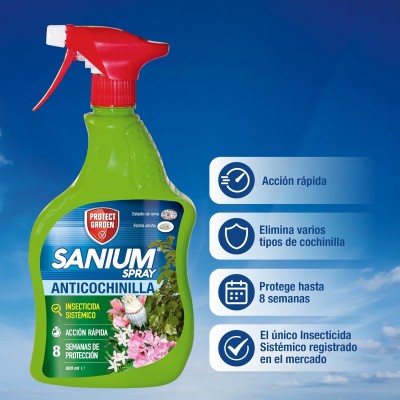PROTECT GARDEN SANIUM SPRAY INSECTICIDA SISTEMICO 800ML